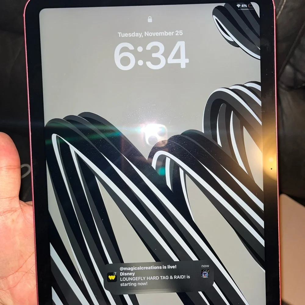 Apple Tablet in Vibrant Pink